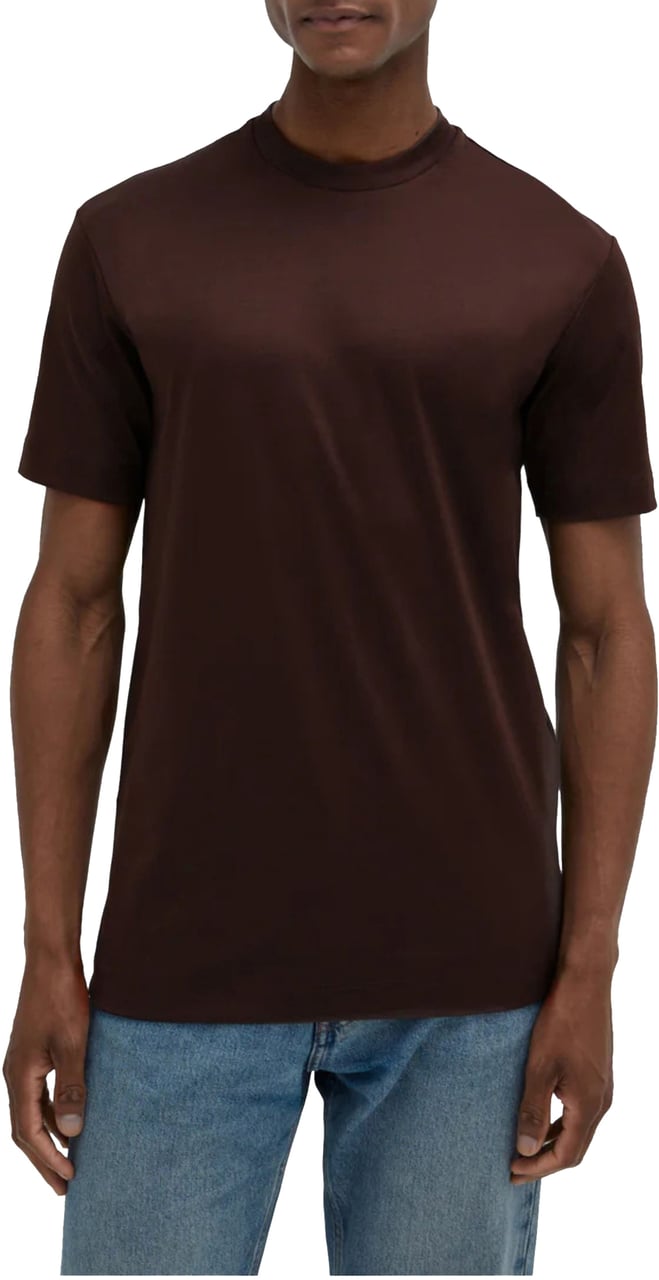 Valenza Valenza Interlock Supima T-shirts Donkerbruin 1001 Bruin