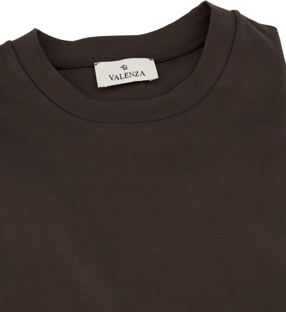 Valenza Heren Interlock Supima T-Shirt Bruin Bruin