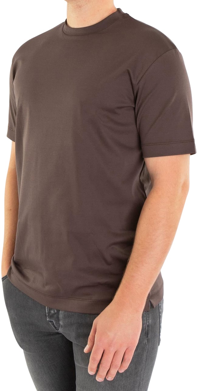 Valenza Heren Interlock Supima T-Shirt Bruin Bruin