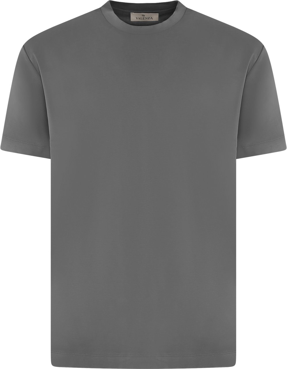 Valenza Heren Interlock Supima T-Shirt Grijs Grijs