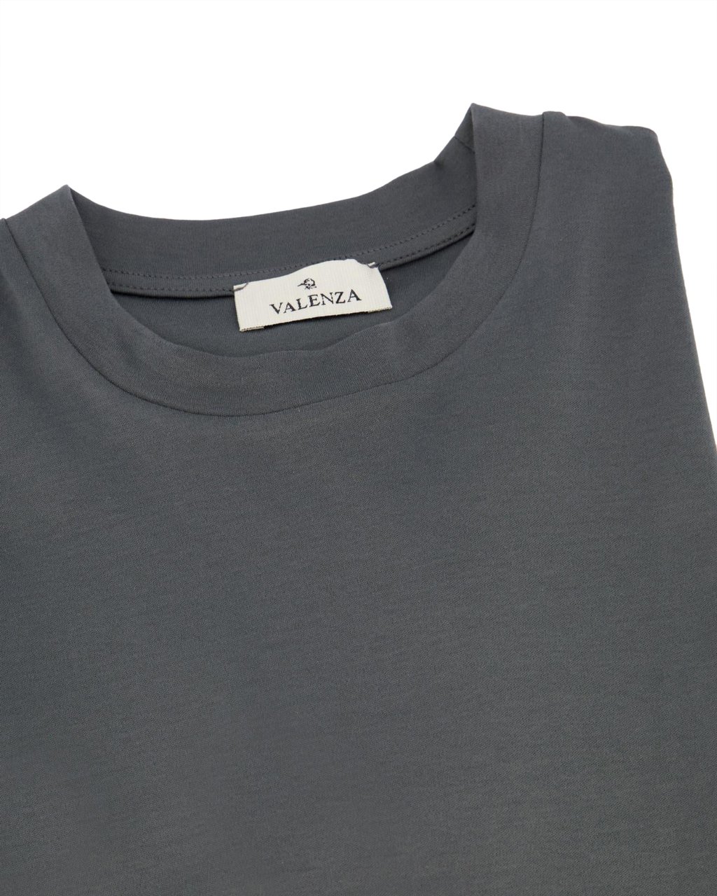 Valenza Heren Interlock Supima T-Shirt Grijs Grijs