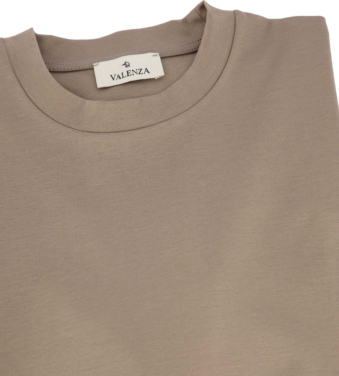 Valenza Heren Interlock Supima T-Shirt Grijs Grijs