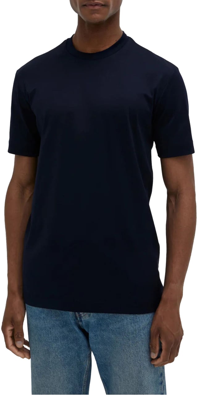 Valenza Valenza Interlock Supima T-shirts Donkerblauw 1001 Blauw