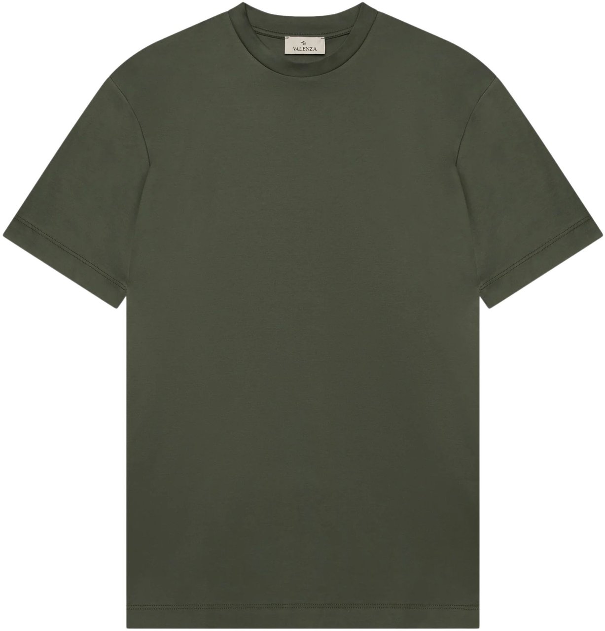 Valenza Valenza Interlock Supima T-shirts Groen 1001 Groen