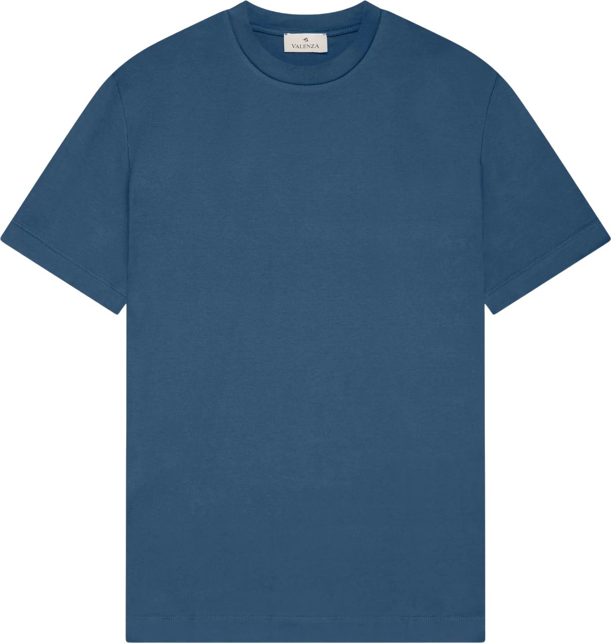 Valenza Interlock Supima T-shirts Middenblauw 1001 Blauw