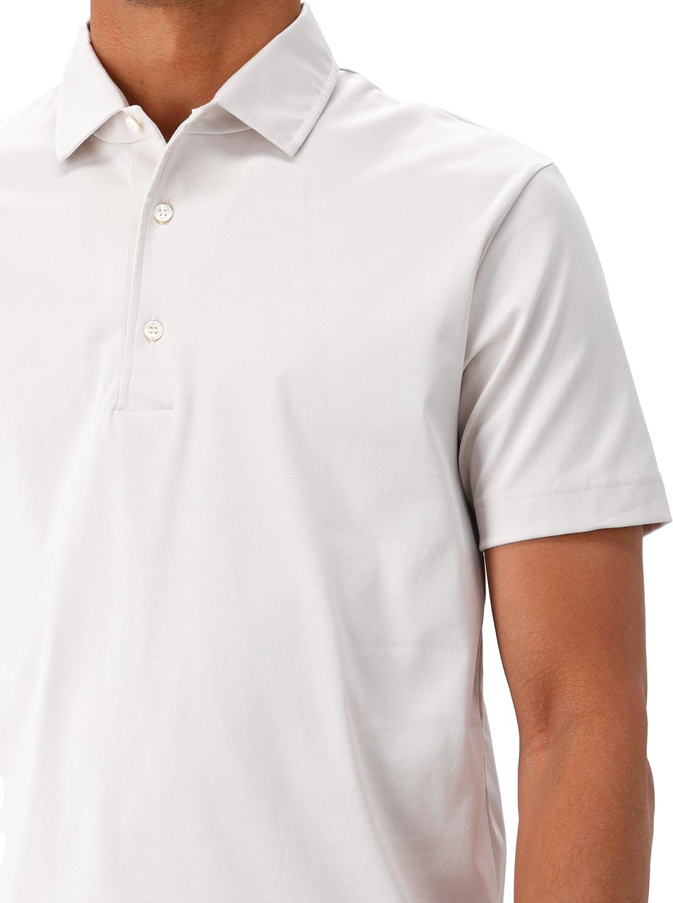 Valenza Valenza Polo Supima Polo Schiller Pearl Grey Grijs