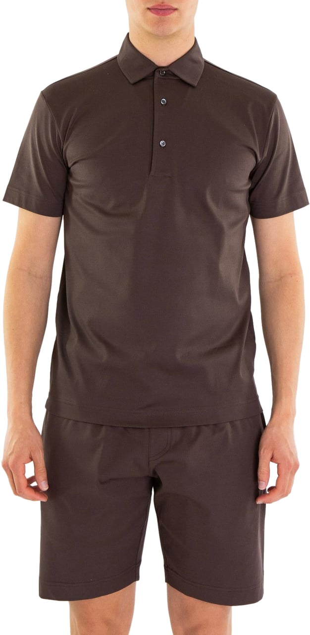 Valenza Heren Supima Polo Schiller Bruin Bruin