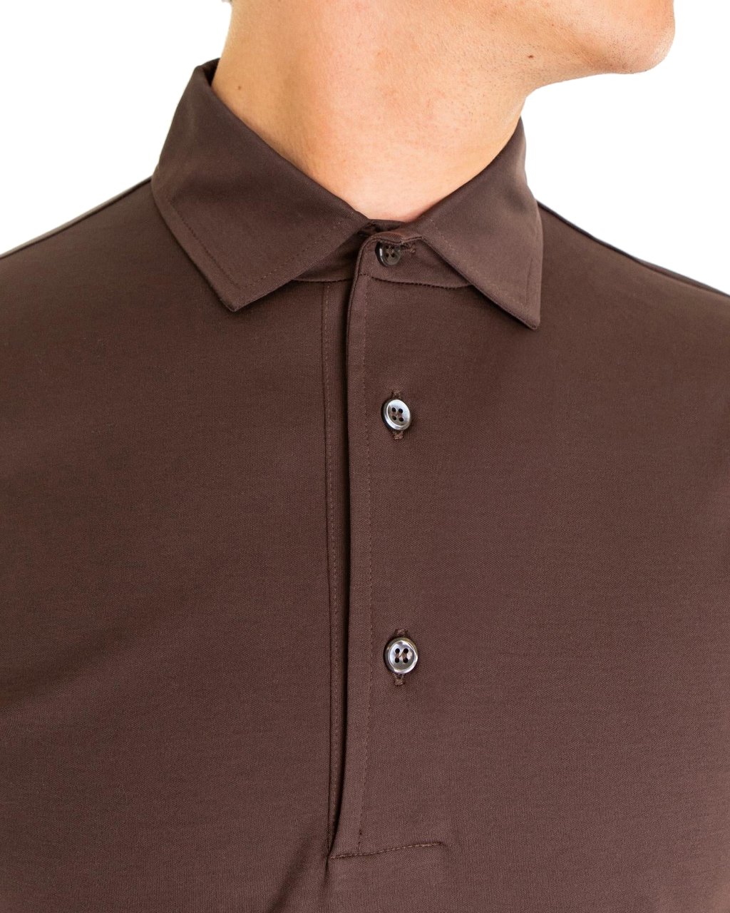 Valenza Heren Supima Polo Schiller Bruin Bruin