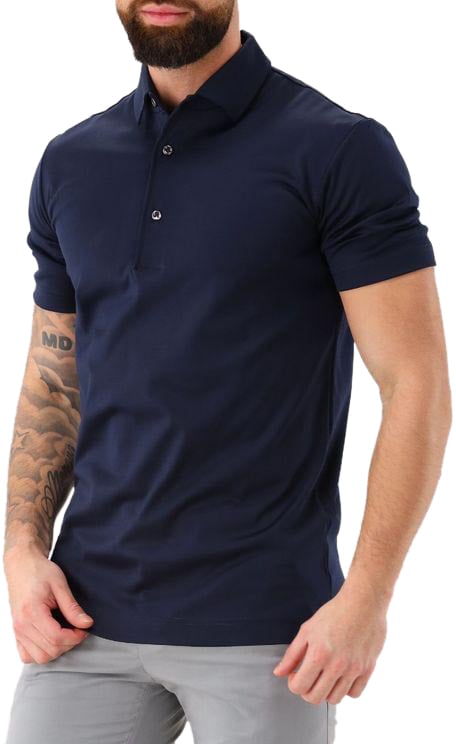 Valenza Valenza Polo Supima Polo Schiller Navy Blue Blauw