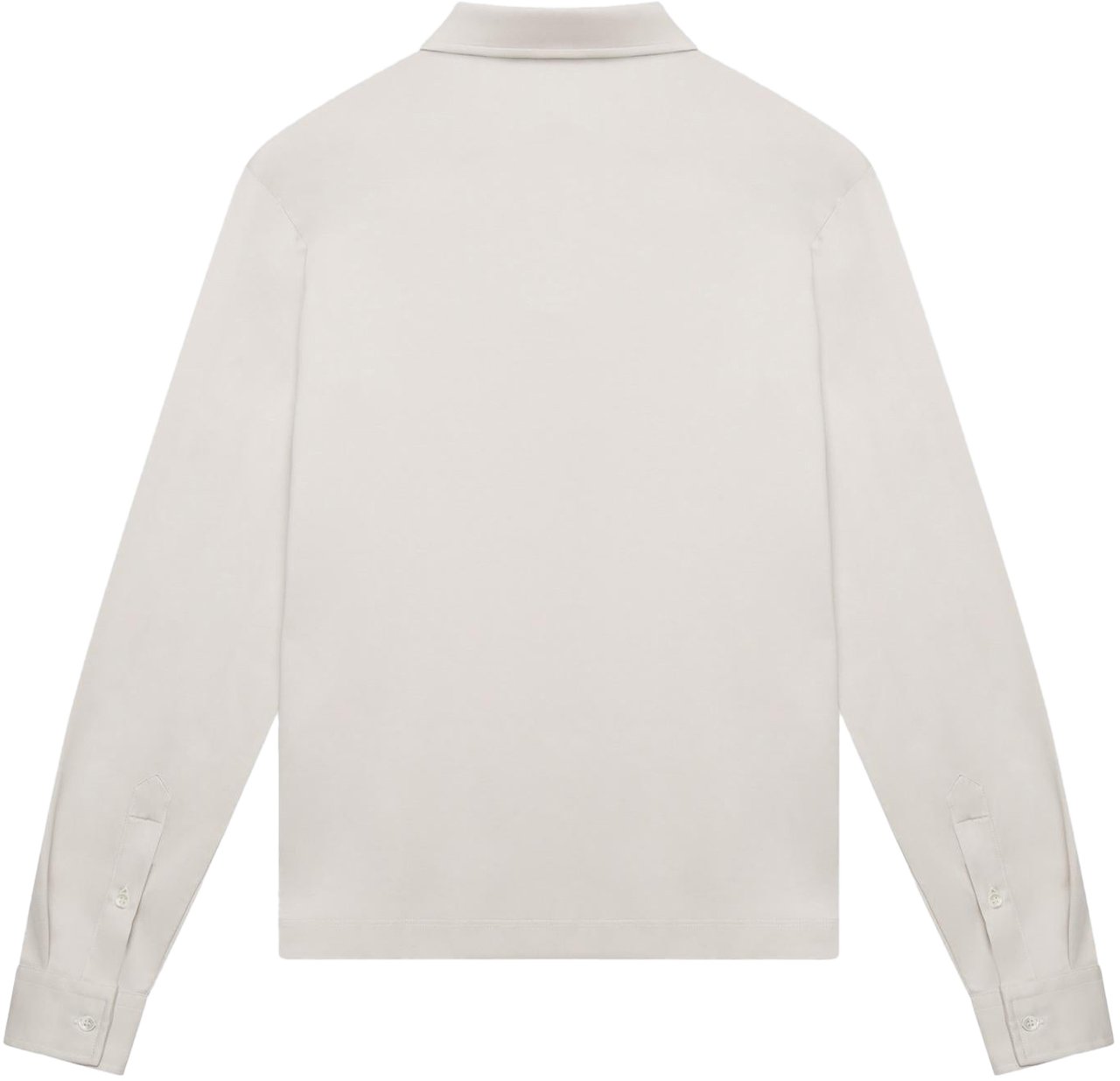 Valenza Heren Supima Polo Zip Collar L/S Grijs