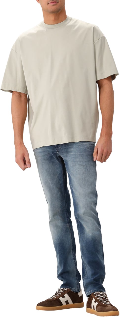 Valenza Valenza T-shirt Groen Interlock Supima Oversized Groen