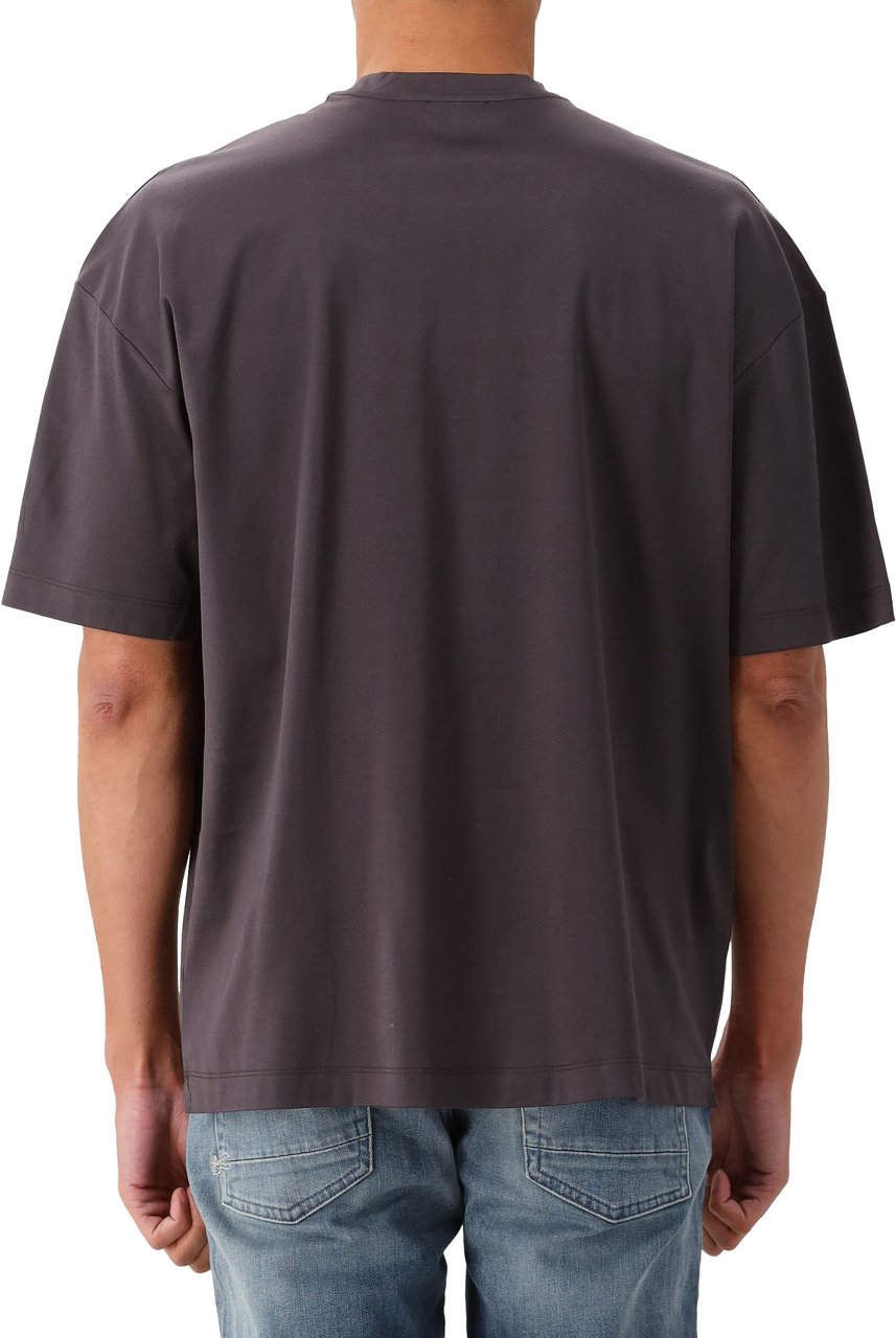 Valenza Valenza T-shirt Asphalt Interlock Supima Oversized Grijs