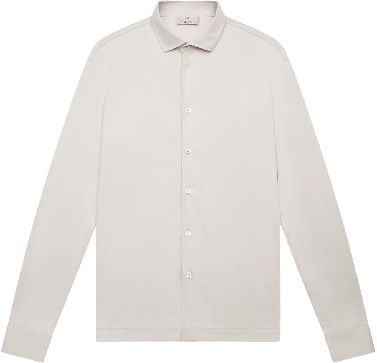 Valenza Heren Interlock Supima Shirt L/S Wit