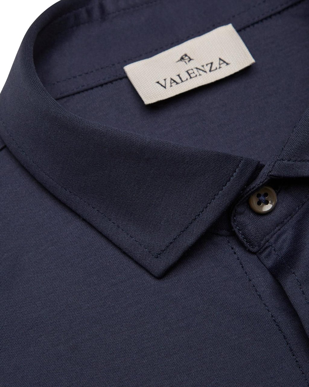 Valenza Heren Interlock Supima Shirt L/S Blauw