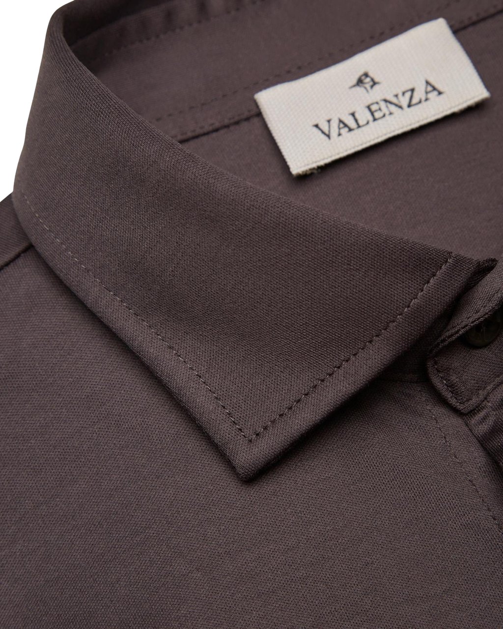 Valenza Heren Interlock Supima Shirt L/S Grijs