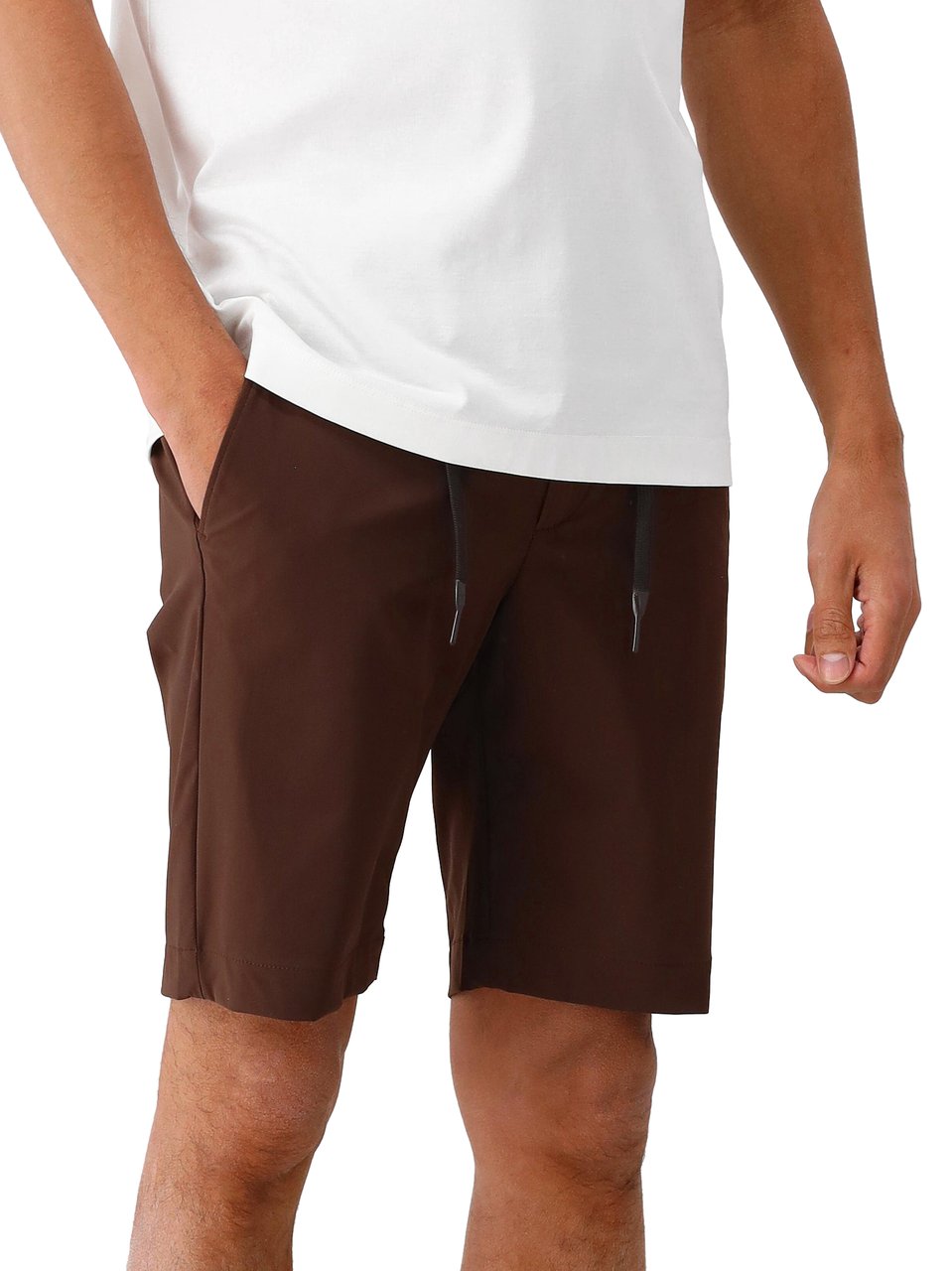 Valenza Valenza Short Bruin Tech Stretch Shorts Dark Brown 0080 Bruin