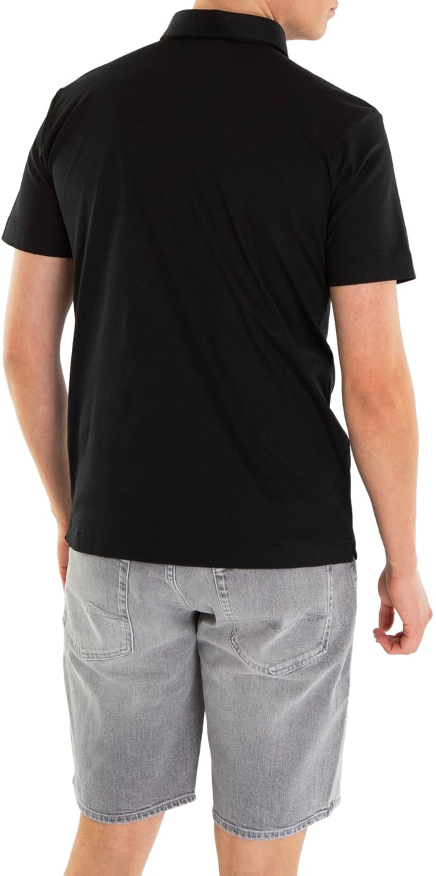 Valenza Heren Interlock Supima Shirt Zwart Zwart