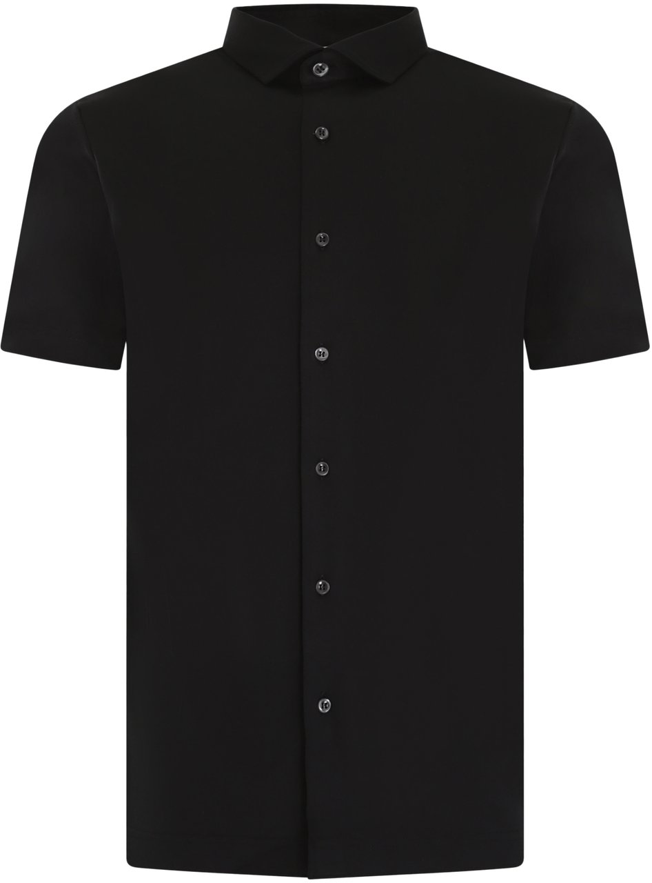 Valenza Heren Interlock Supima Shirt Zwart Zwart