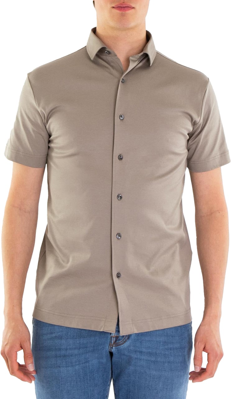 Valenza Heren Interlock Supima Shirt Grijs Grijs
