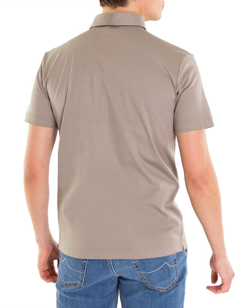 Valenza Heren Interlock Supima Shirt Grijs Grijs