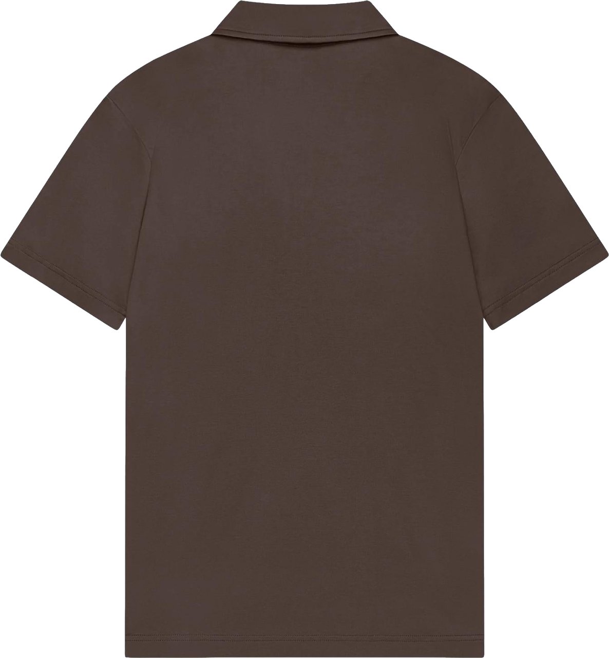 Valenza Heren Supima Polo Zip Collar Bruin