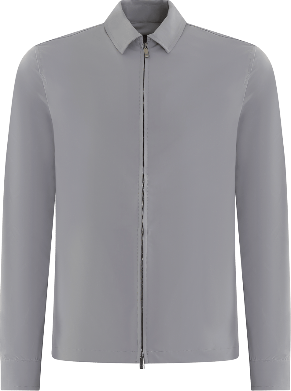 Valenza Heren Tech Stretch Overshirt Grijs Grijs