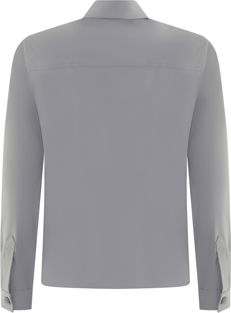 Valenza Heren Tech Stretch Overshirt Grijs Grijs