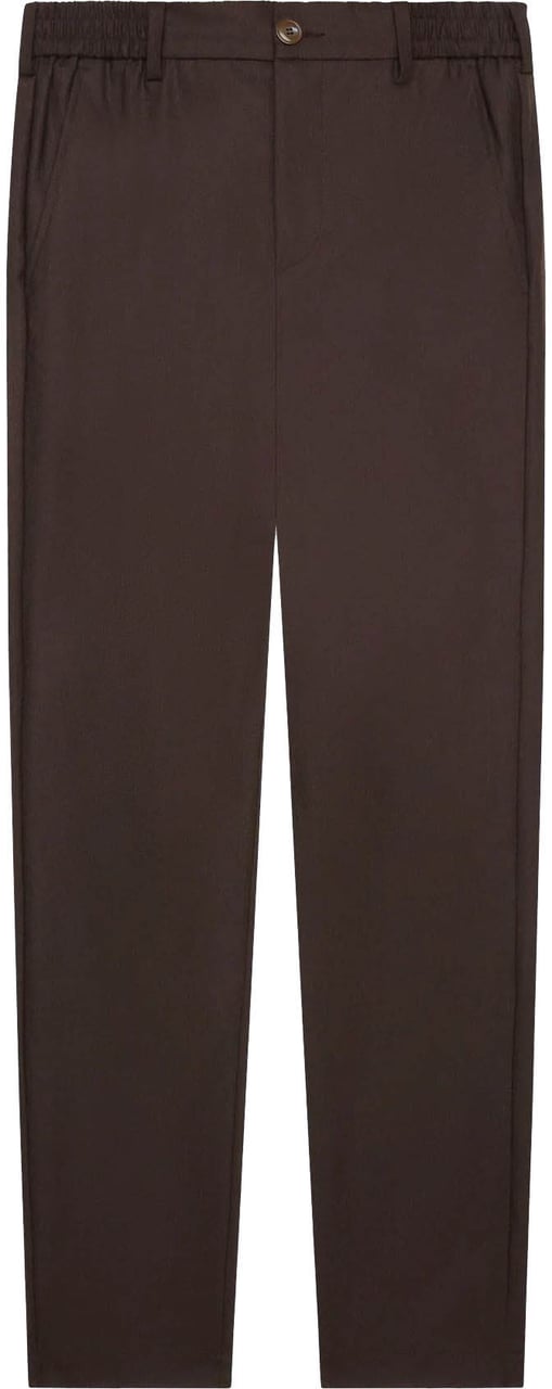 Valenza Heren Flannel Stretch Tapered Bruin Bruin