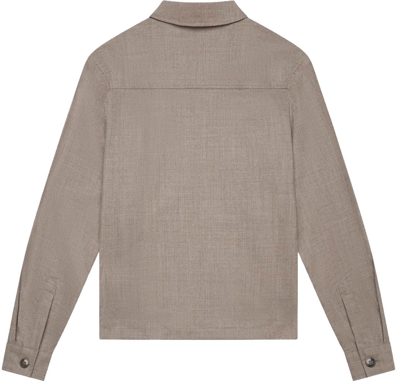 Valenza Heren Flannel Stretch Overshirt Beige
