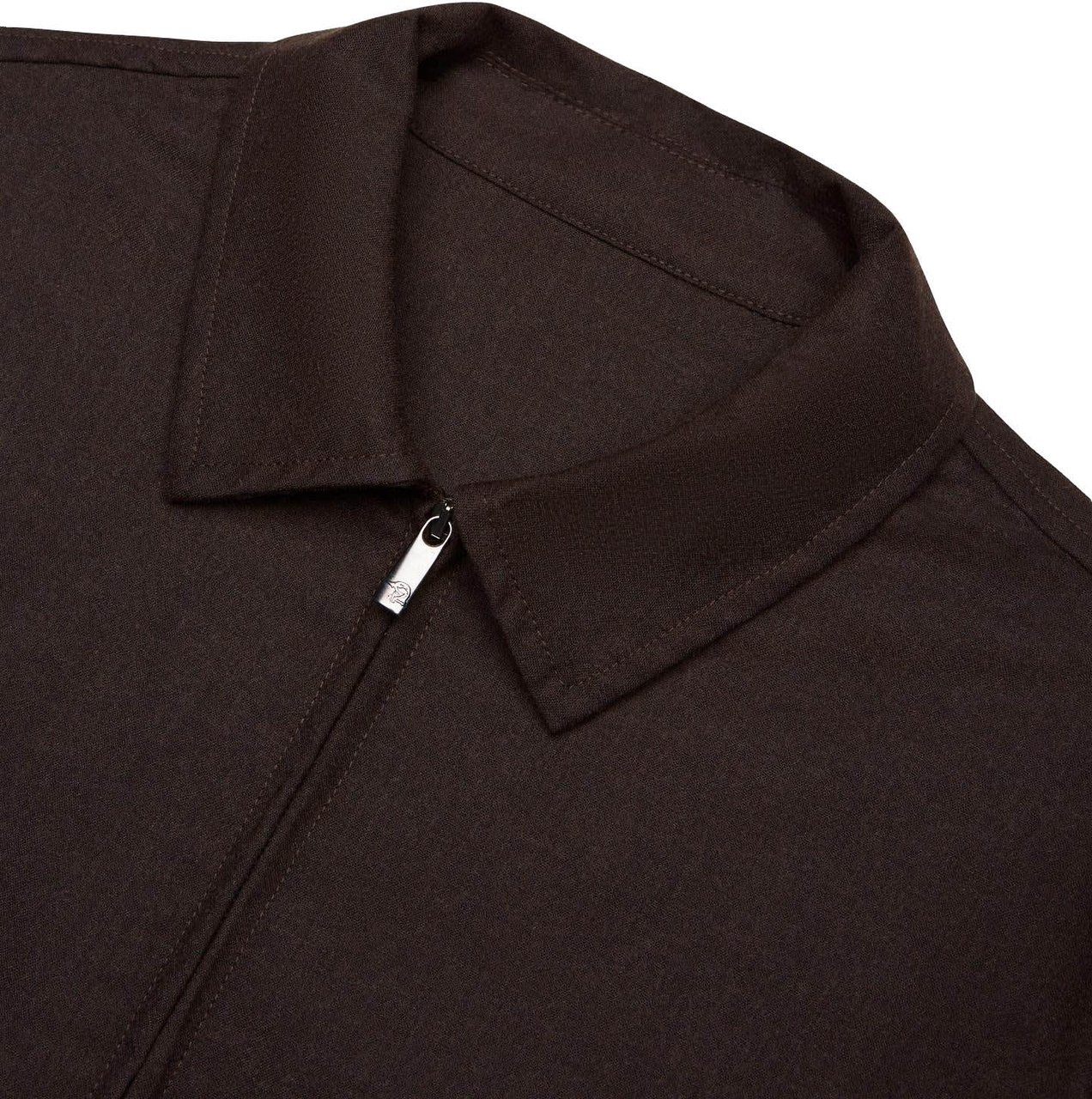 Valenza Heren Flannel Stretch Overshirt Bruin