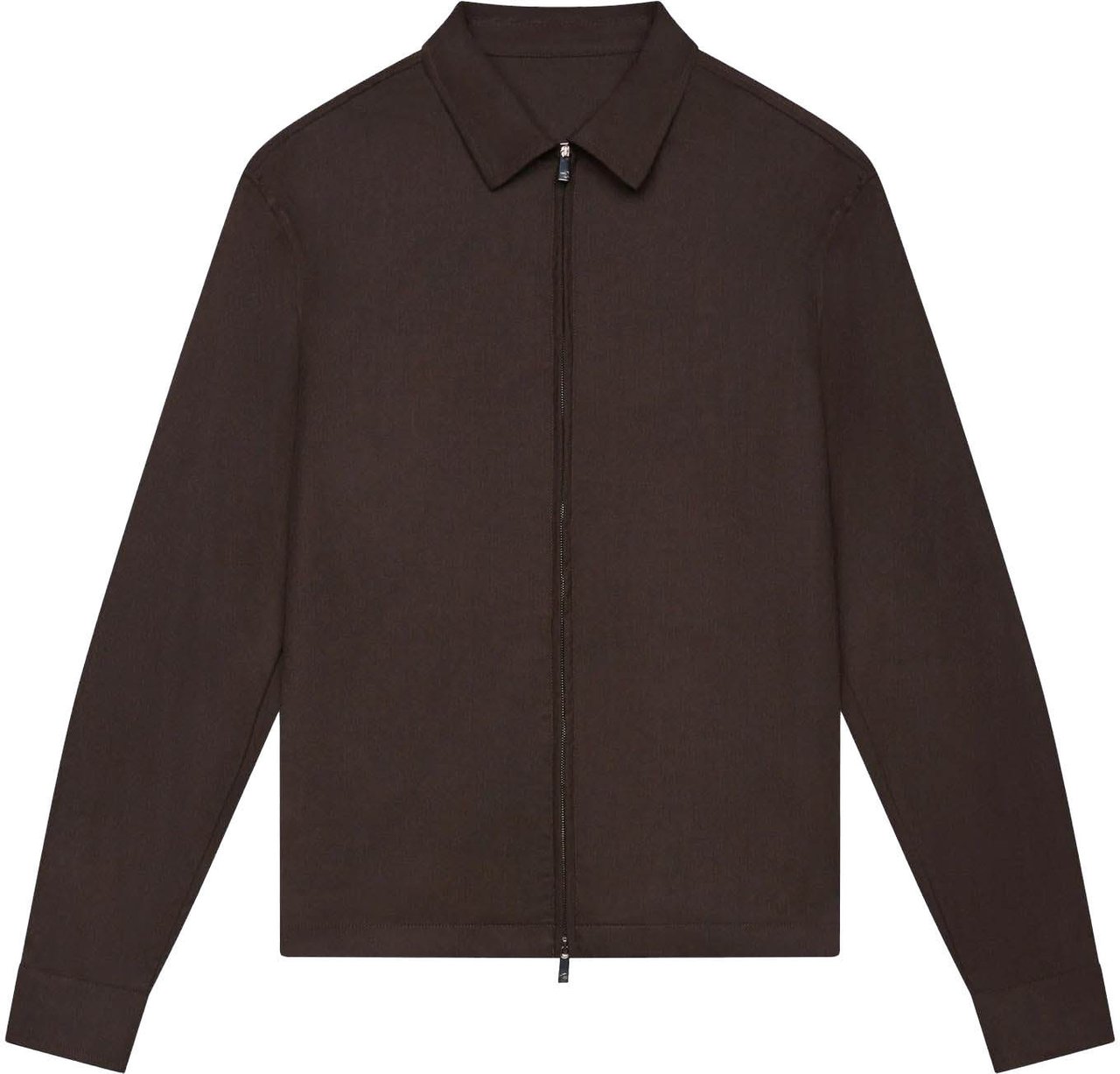Valenza Heren Flannel Stretch Overshirt Bruin