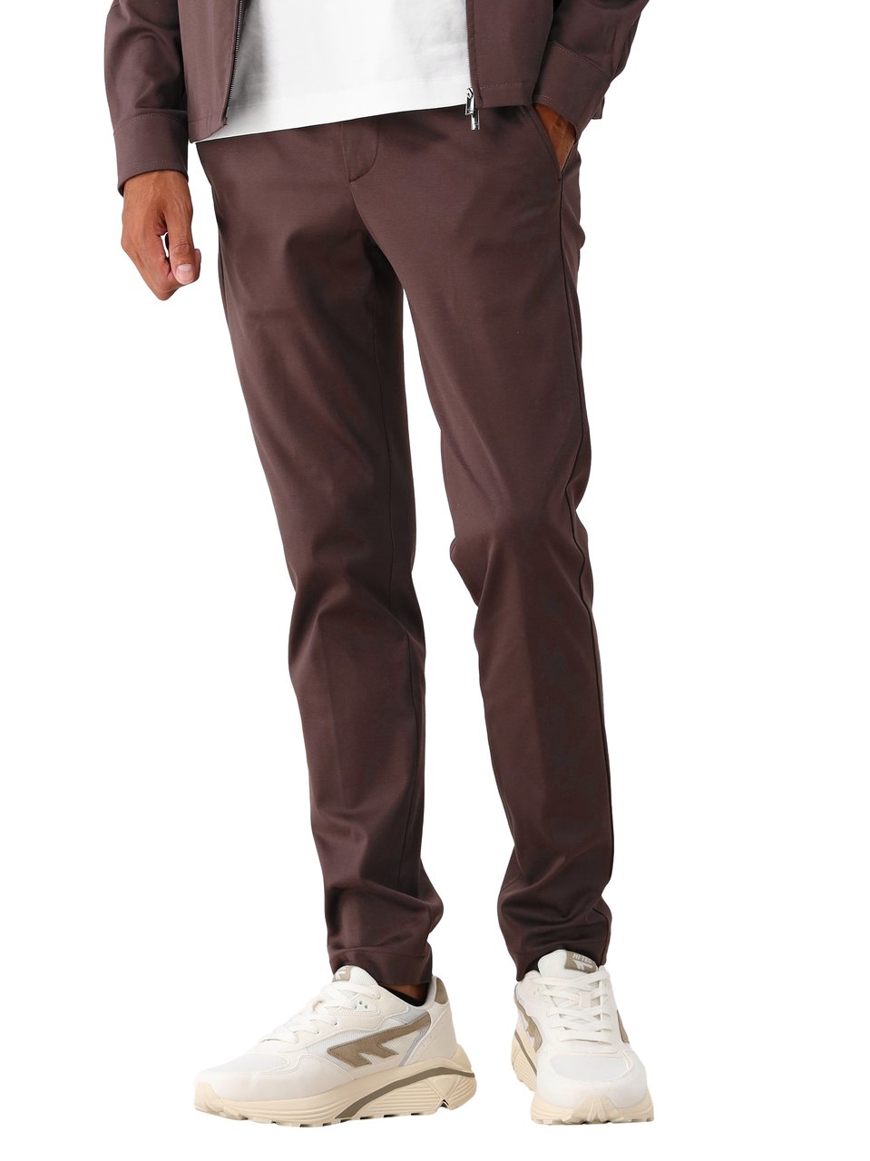 Valenza Valenza Pantalon Bruin Heavy Supima Tapered Bruin