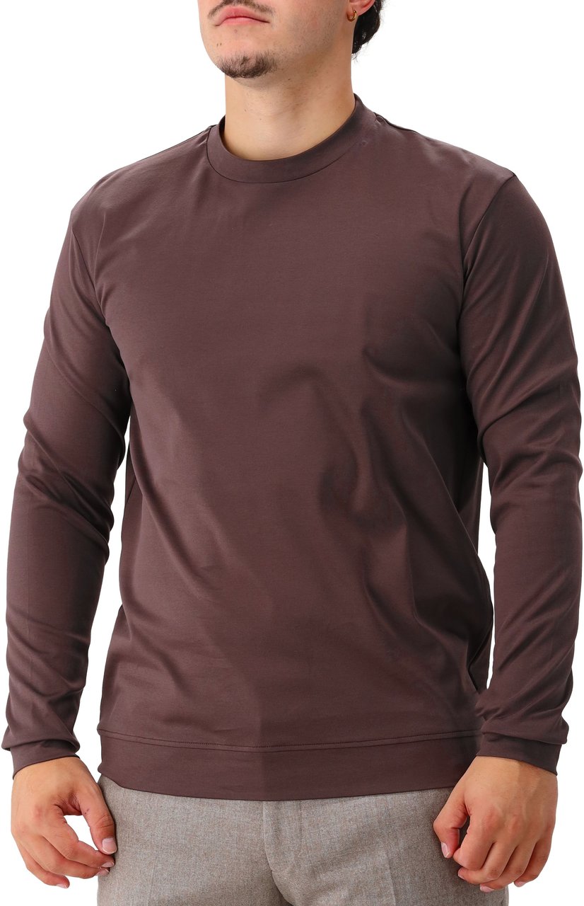 Valenza Valenza Longsleeve Bruin Heavy Supima Sweater Bruin