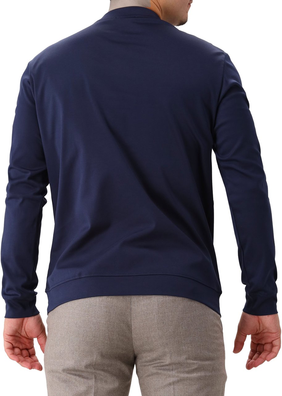 Valenza Valenza Longsleeve Blauw Heavy Supima Sweater Blauw