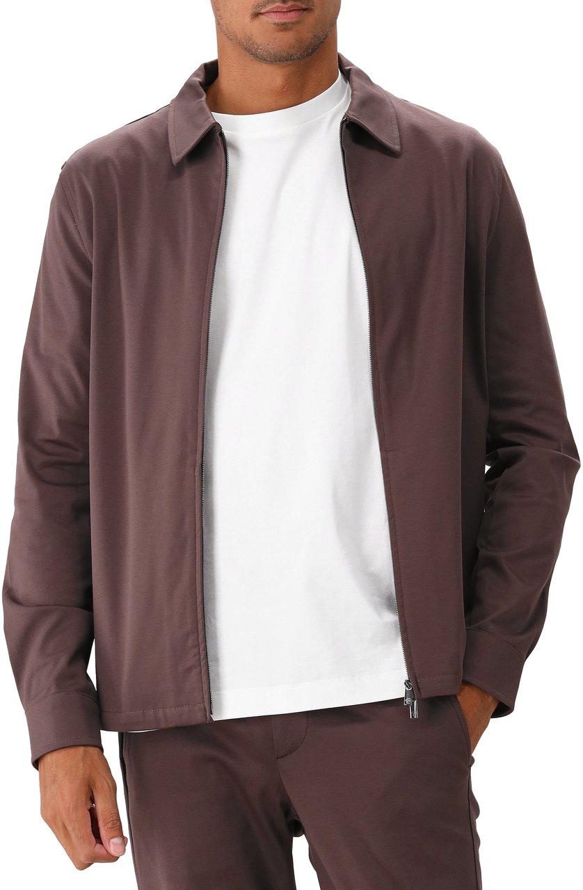 Valenza Valenza Overshirt Ebony Brown Heavy Supima Bruin