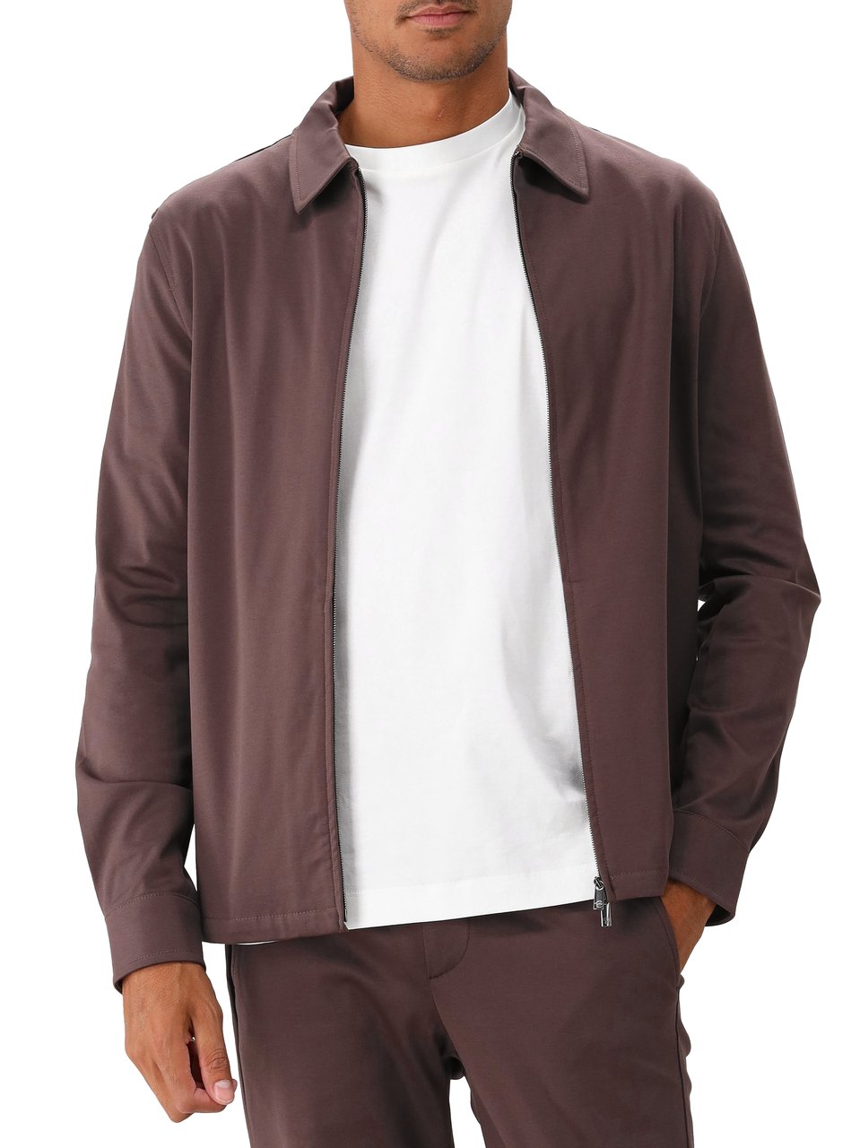 Valenza Valenza Overshirt Ebony Brown Heavy Supima Bruin
