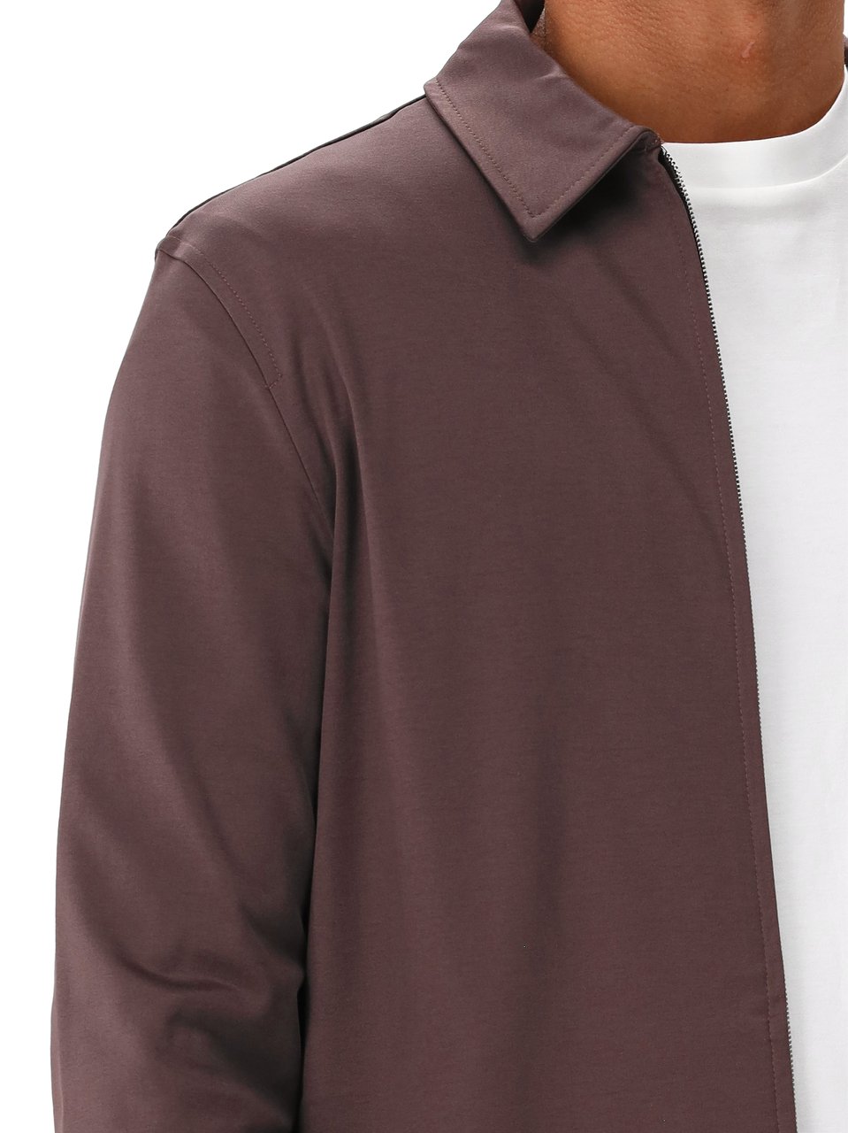 Valenza Valenza Overshirt Ebony Brown Heavy Supima Bruin