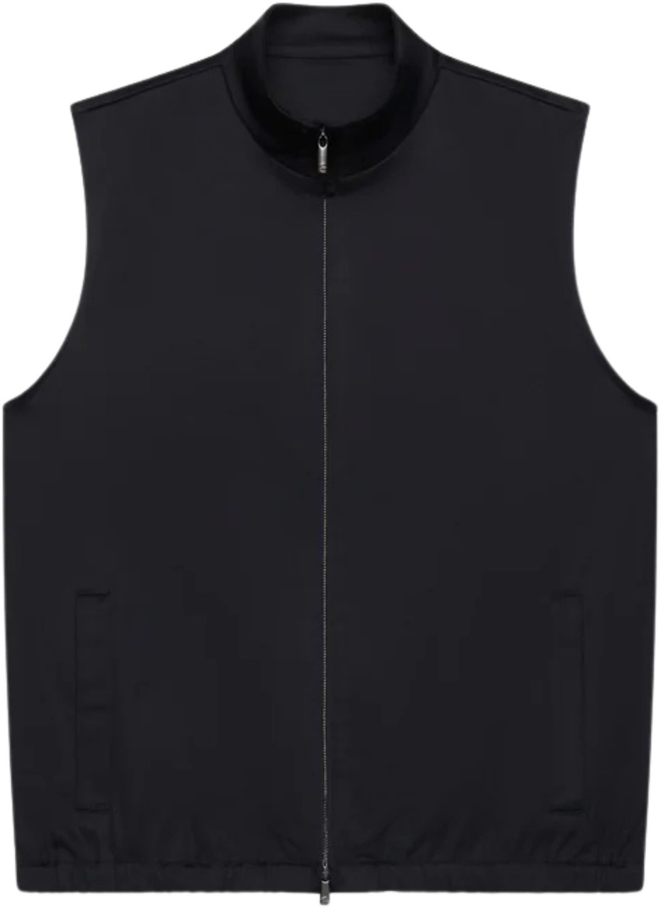 Valenza Valenza 1104 Bodywarmers Zwart Heavy Supima Zwart