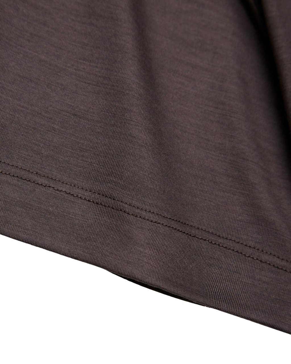 Valenza Heren Merino T-Shirt Crew Neck Bruin