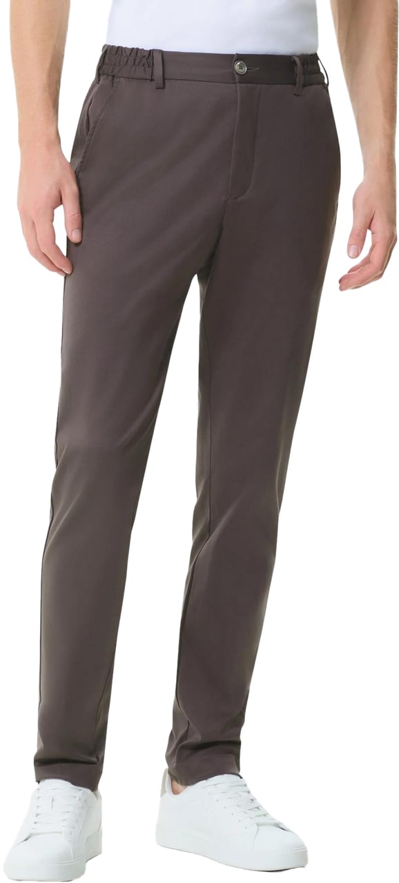 Valenza Heren Supima Tapared Trousers Grijs