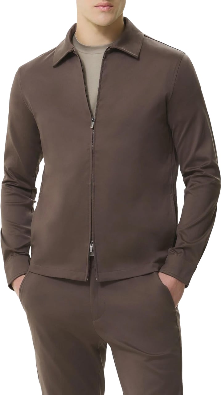 Valenza Heren Supima Overschirt Bruin