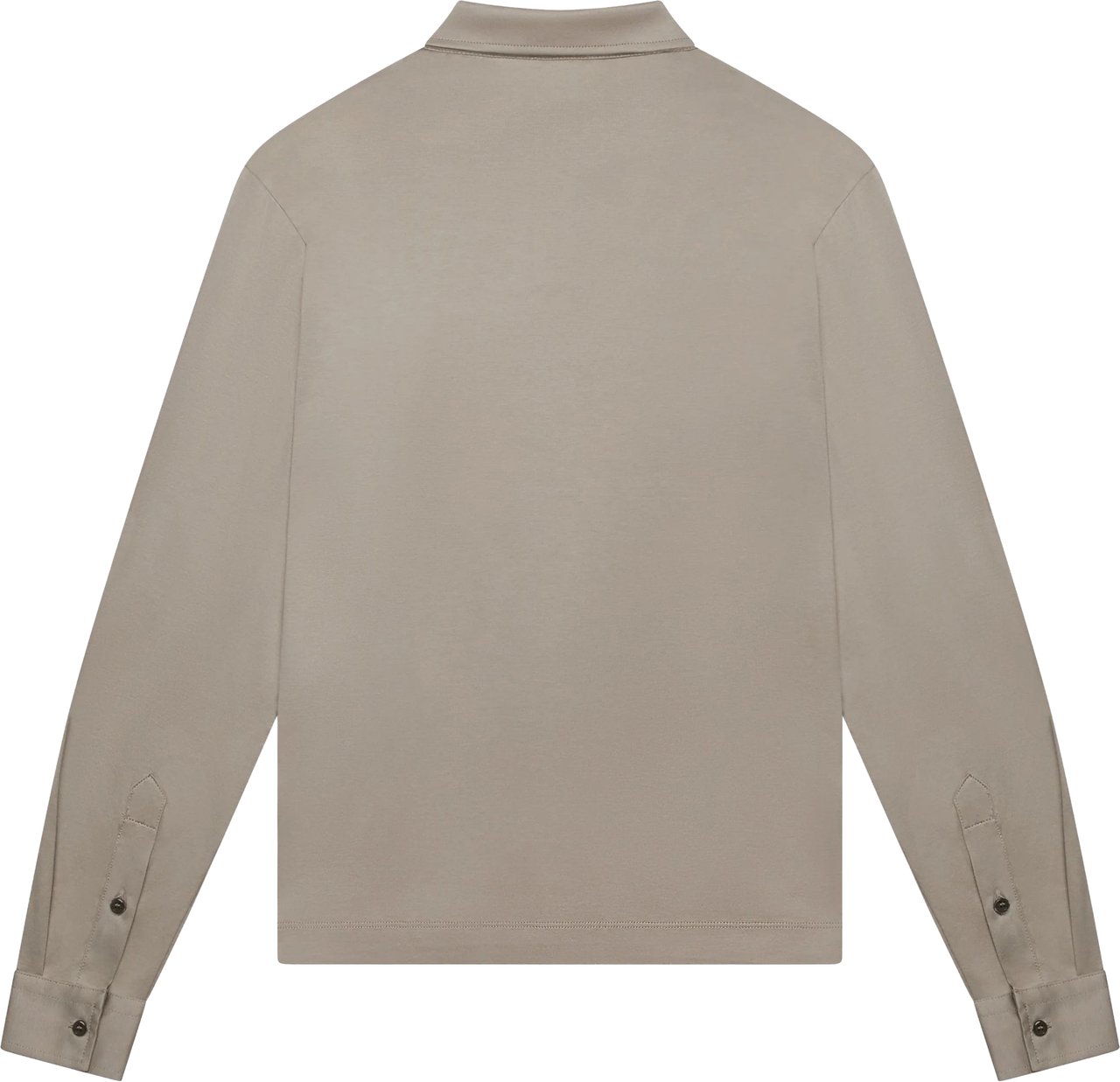 Valenza Supima Polo Zip Collar L/s Polos Taupe 1172 Taupe