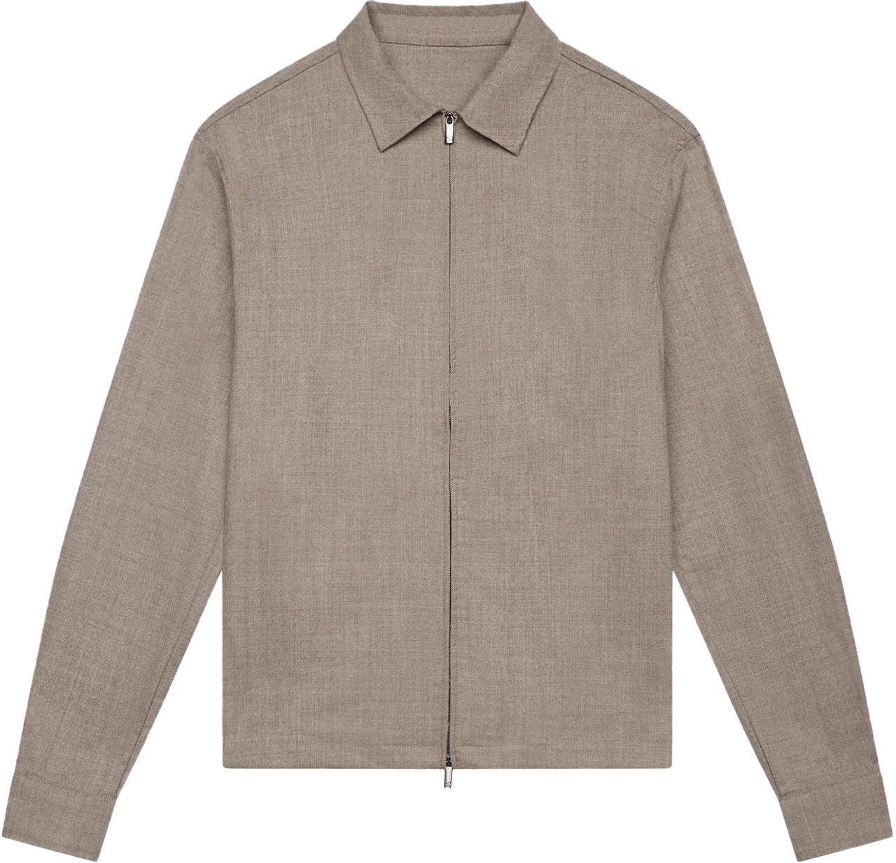 Valenza FLANNEL STRETCH OVERSHIRT LIGHT BEIGE Beige