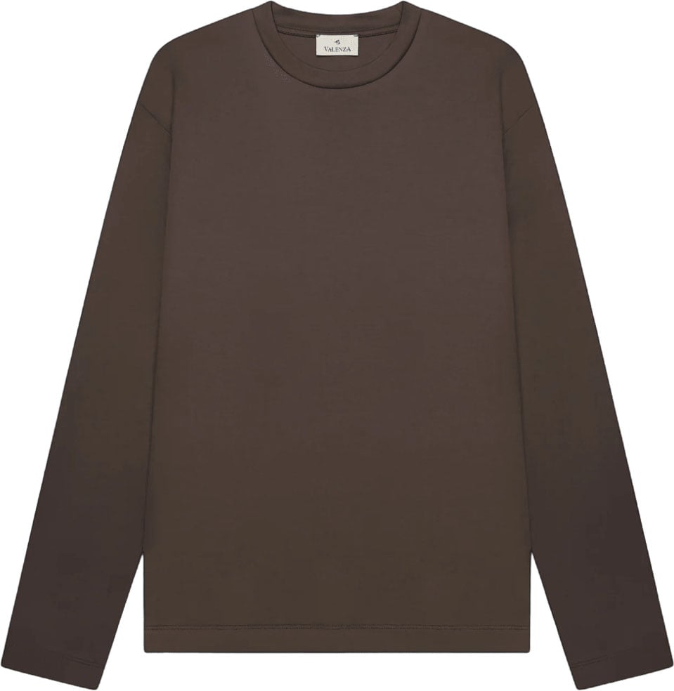 Valenza INTERLOCK SUPIMA LONG SLEEVE T-SHIRT Bruin