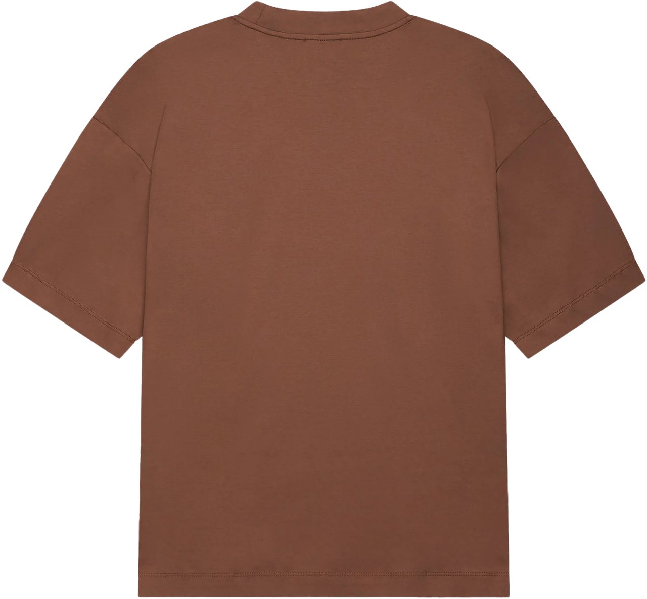 Valenza Interlock Supima Oversized T-Shirt Dark Brique Bruin