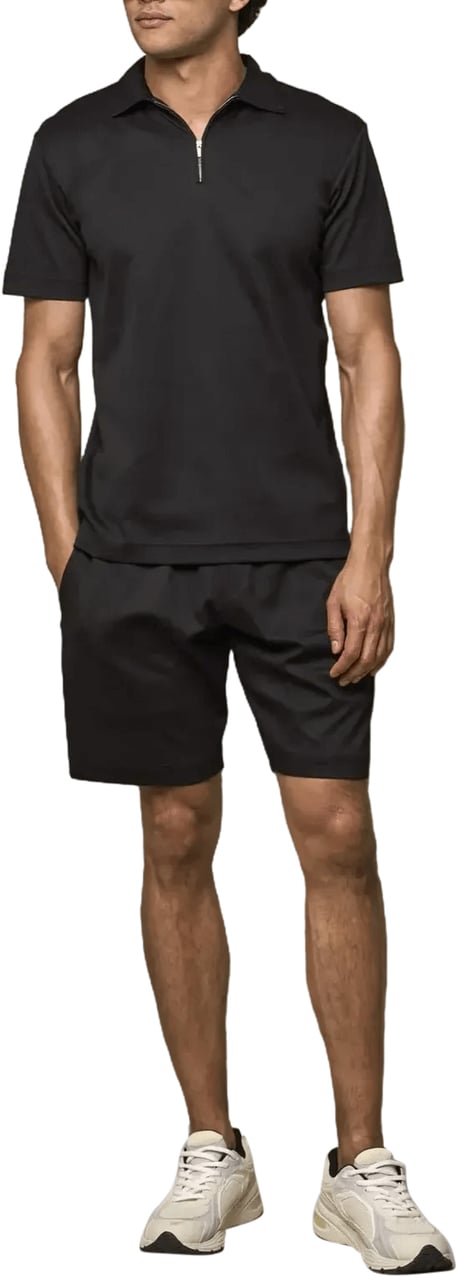 Valenza Interlock Supima sportshorts zwart Zwart