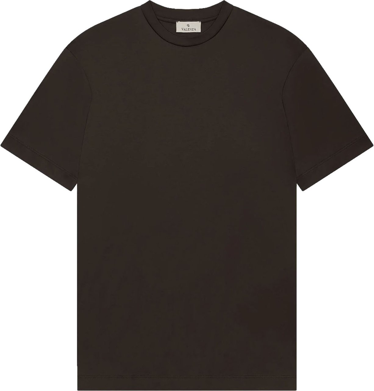 Valenza Interlock Supima T-Shirt Ebony Brown Bruin