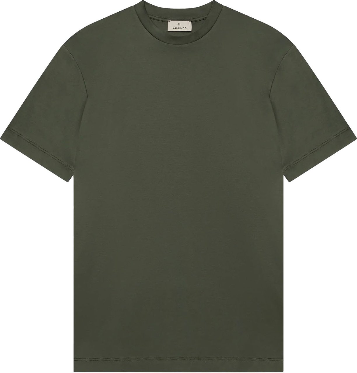 Valenza Interlock Supima T-Shirt Green Groen