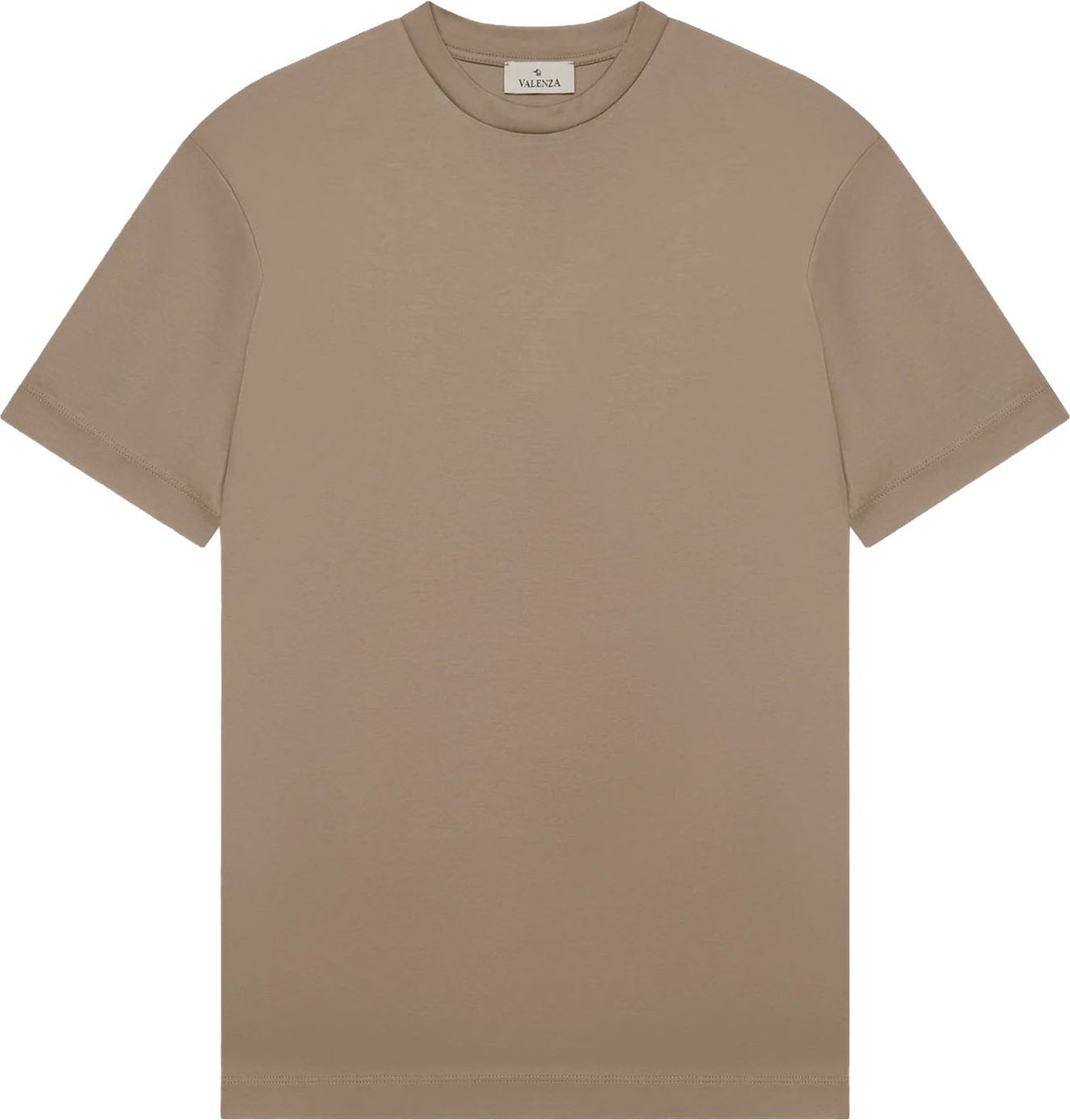 Valenza Interlock Supima T-Shirt Lead Grey Grijs