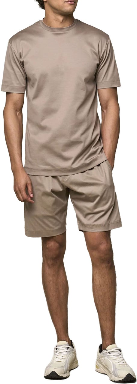 Valenza Interlock Supima T-Shirt Lead Grey Grijs